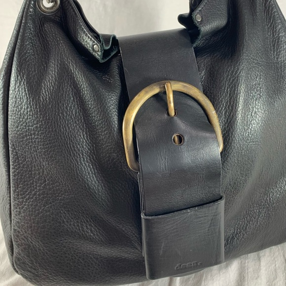 DEAN Authentic Black Leather Tote Shoulder Bag - Picture 11 of 16